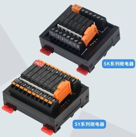 Relay 8 Channel Board - وحدة ريلاي SK/SY، مضخم PLC، لوحة