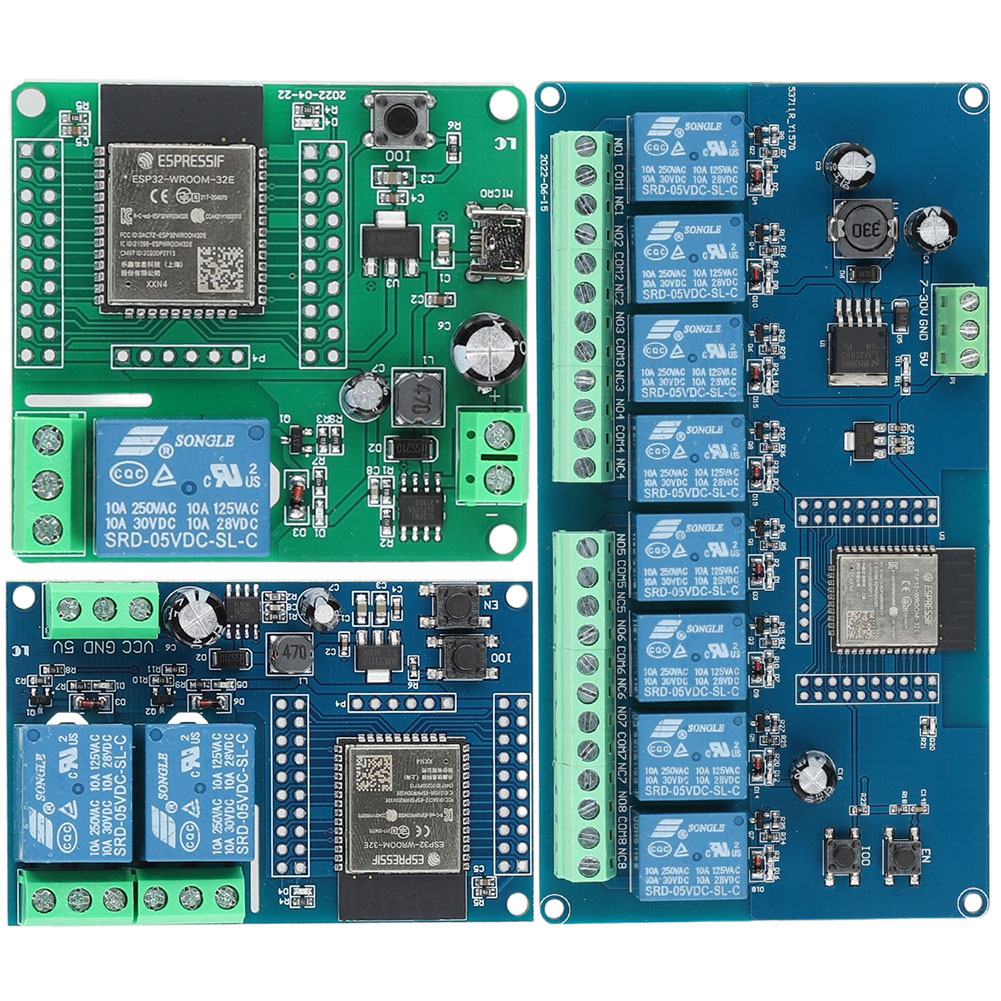 Relay 8 Channel Board - ESP32 1/2/8 قناة وحدة امدادات الطاقة