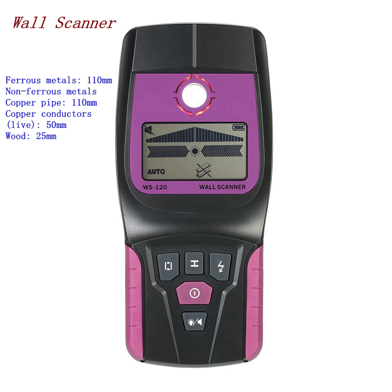 Water Leak Detector Wired - WS120-ماسح ضوئي متعدد الوظائف للكشف عن