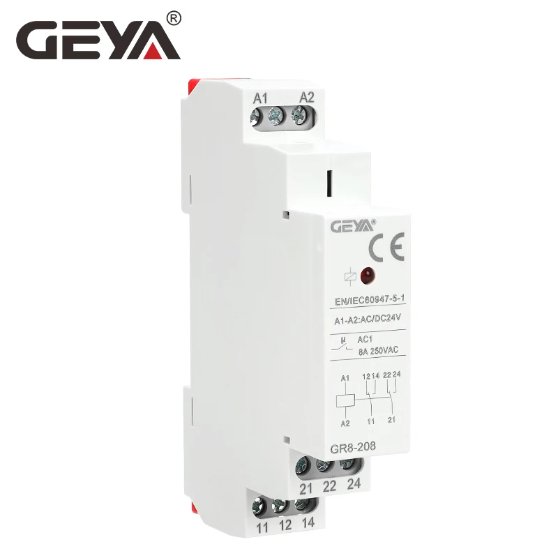 GEYA GR8-208 مرحل مساعد مفتاح  - مراجعة Shelly Relay Module وسعره