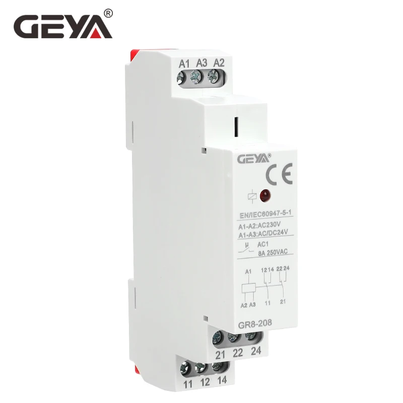 GEYA GR8-208 مرحل مساعد مفتاح  - مراجعة Shelly Relay Module وسعره