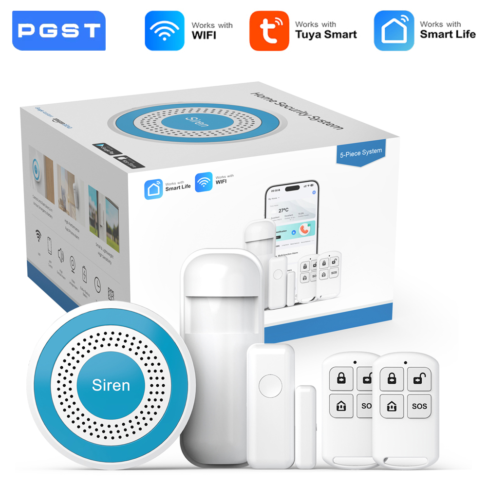 PGST WiFi Smart Life Alarm Sec - مراجعة Diy Home Automation System وسعره