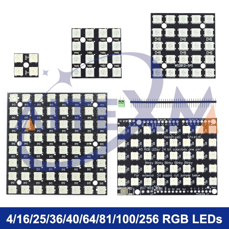 WS2812 وحدة 5050 RGB 4x4 8x8 1 - مراجعة Rgb Led Matrix 8X8 وسعره