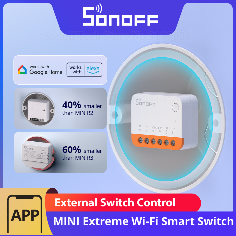 SONOFF MINIR4 Extreme Wi-Fi Sm - مراجعة Sonoff Basic Switch وسعره