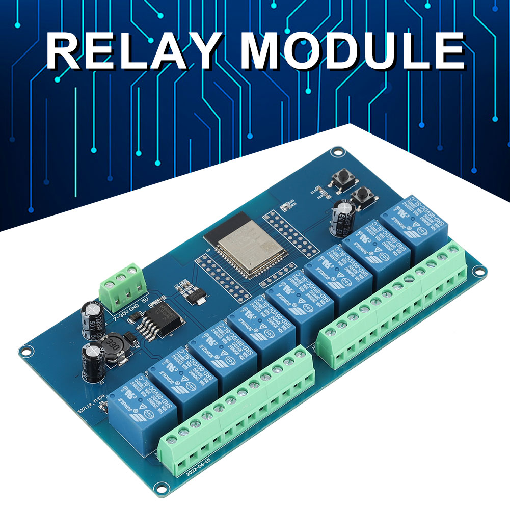 ESP32 1/2/8 قناة وحدة امدادات  - مراجعة Relay 8 Channel Board وسعره