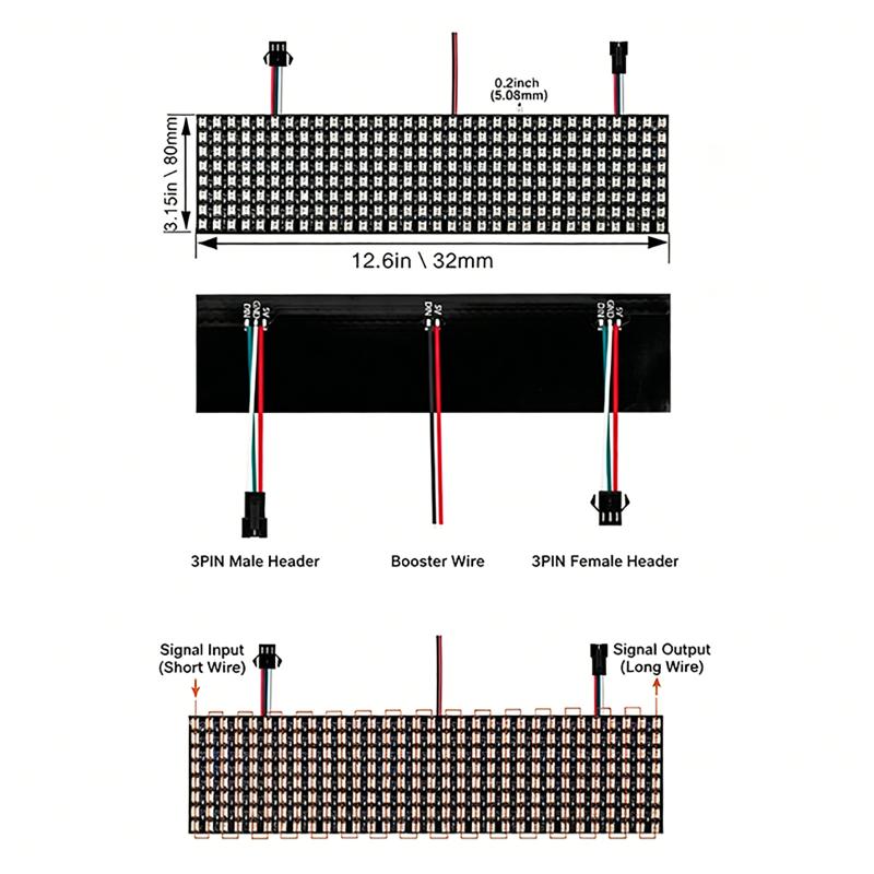 لوحة مصفوفة وحدات البكسل الذكي - مراجعة Rgb Led Matrix 8X8 وسعره