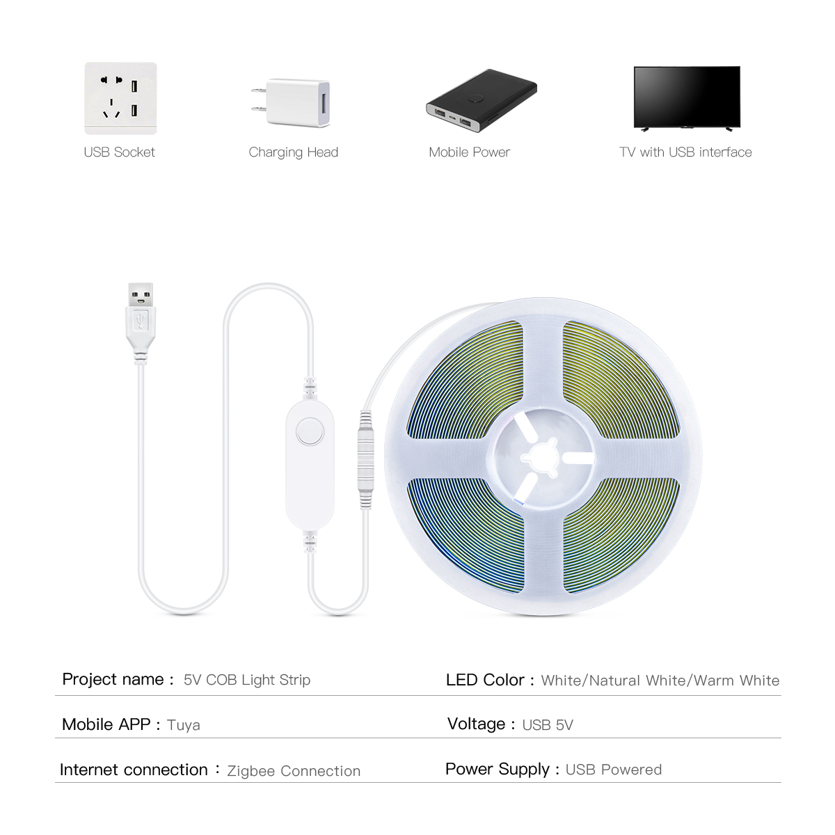 مفتاح ذكي زيجبي COB LED أضواء  - مراجعة Zigbee Coordinator Stick وسعره